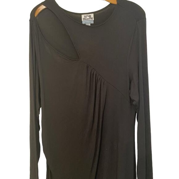 Future Collective‎ Reese Blutstein Black Midi Dress Size XXL NWT - Picture 6 of 10